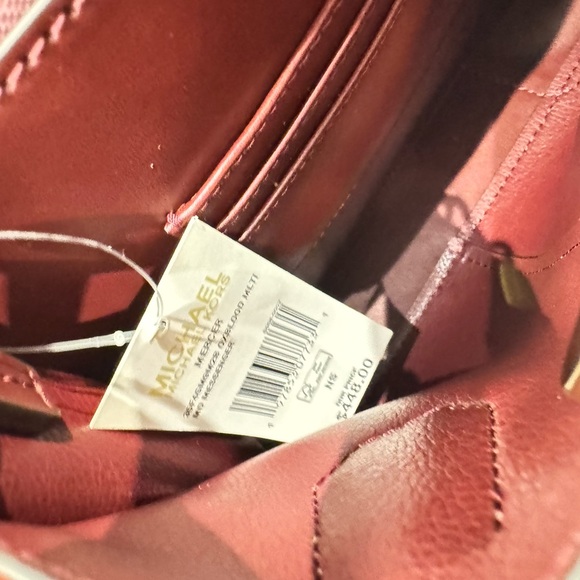 Michael Kors Mercer Satchel Shoulder Crossbody Bag MK Oxblood Multi - Picture 9 of 14